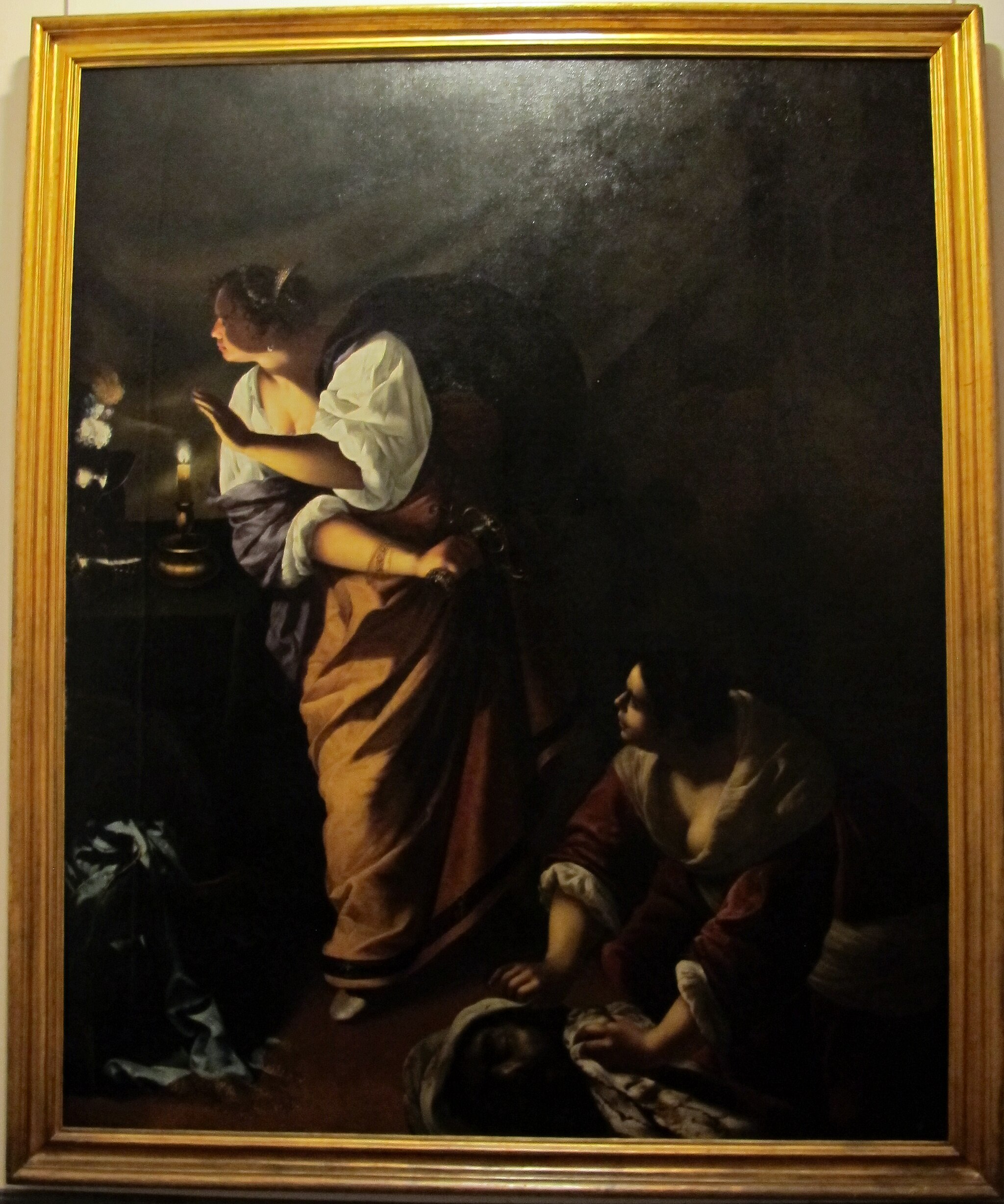 giuditta e la fantesca abra con la testa recisa di oloferne